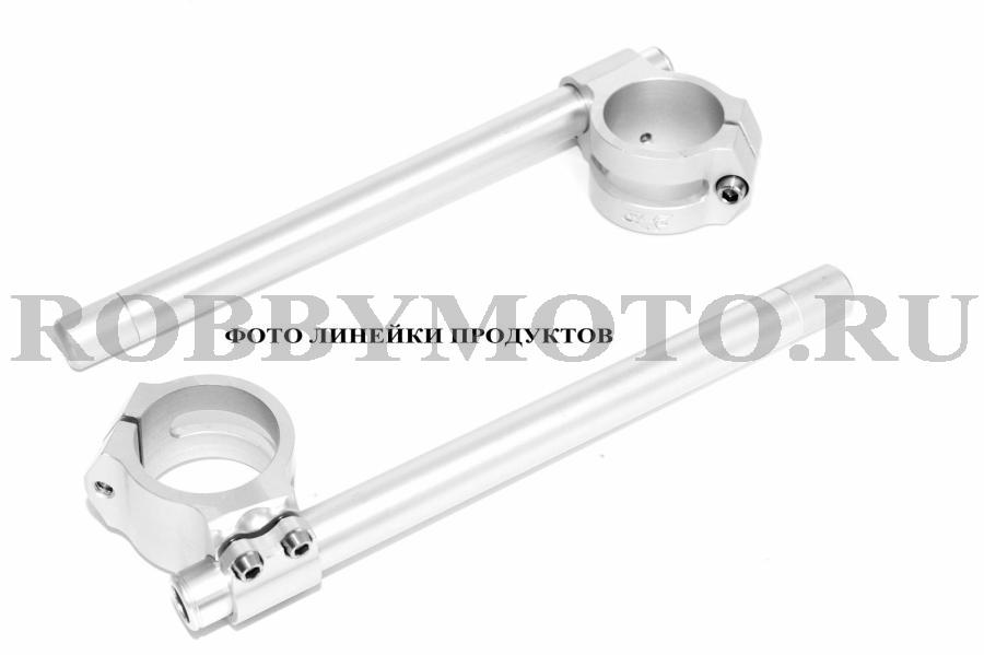 005-SP00565-A - укрепленные спортивные клипоны RobbyMotoEngineering для гонок, алюминий 6082, наклон 5 или 10 градусов, вес 735гр.