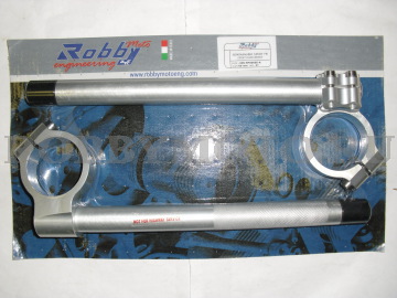 005-SPX0505-A - укрепленные спортивные клипоны RobbyMotoEngineering для гонок, алюминий 6082, наклон 5 или 10 градусов, вес 735гр.