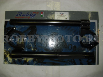 006-RI0048-N - высокие клипоны RobbyMotoEngineering для спорта, алюминий 6082, наклон 8 градусов, высота 35.5мм., вес 680гр, съемные рычаги.