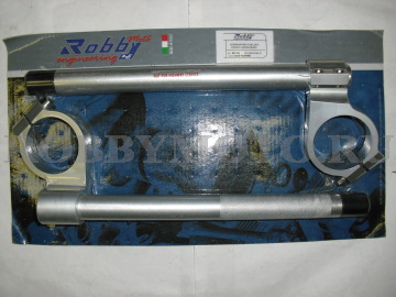 006-RI0050-A - высокие клипоны RobbyMotoEngineering для спорта, алюминий 6082, наклон 8 градусов, высота 35.5мм., вес 680гр, съемные рычаги.