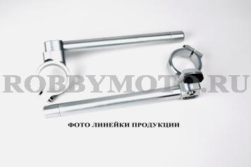 029-AD050-A - регулируемые по высоте и углу наклона клипоны RobbyMotoEngineering, алюминий 6082, наклон 4,7,10 градусов, высота 0-18мм, вес 788гр.